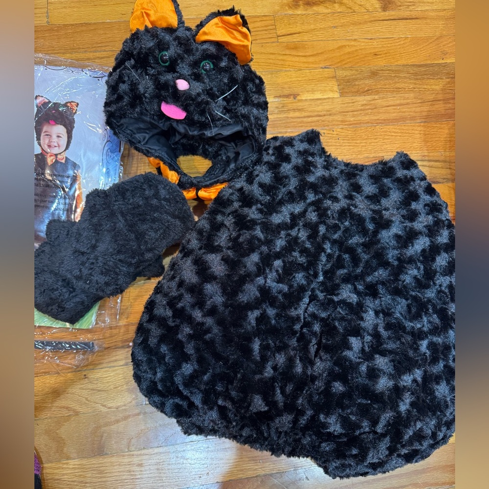 Cute black cat costume